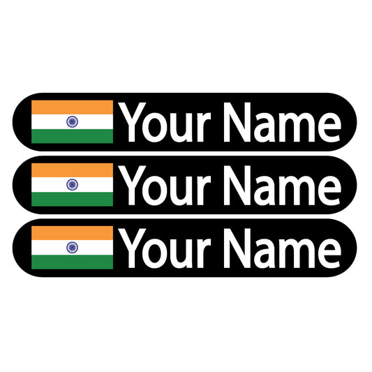 Name Flag Sticker (Set of 3)